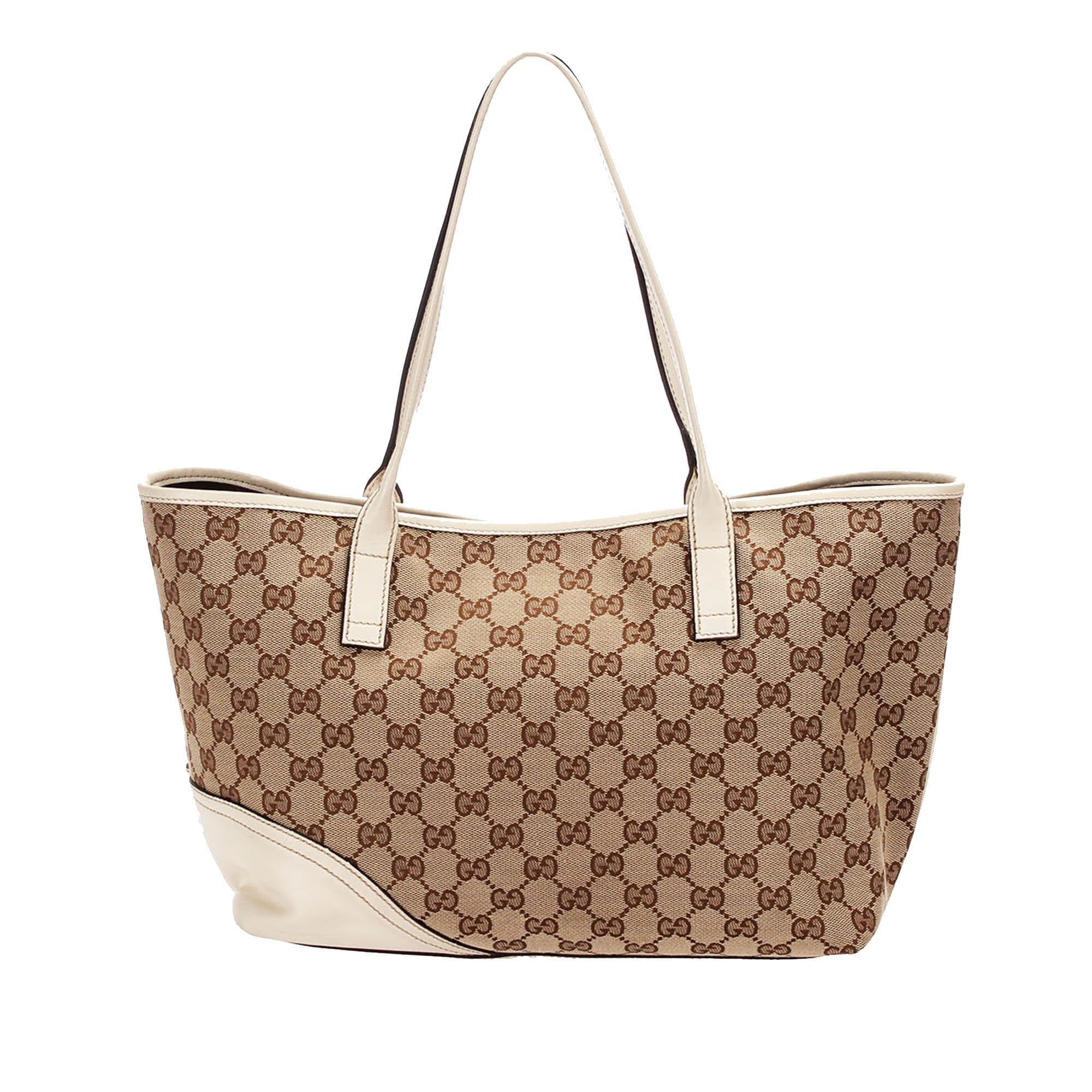 Gucci GG Canvas Tote  (SHG-12886)