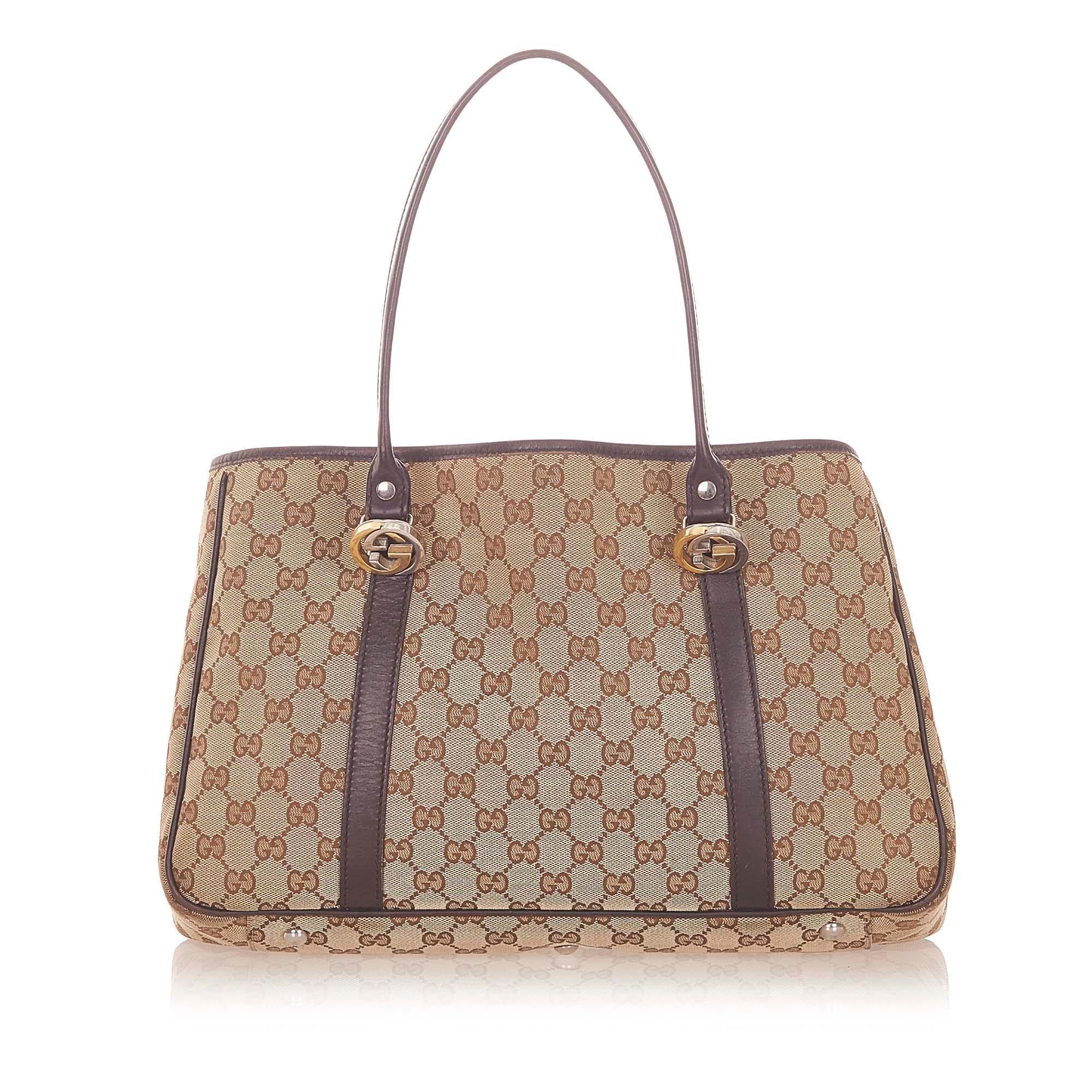 Gucci GG Canvas Twins Tote Bag (SHG-19807)