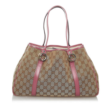 Gucci GG Canvas Twins Tote Bag