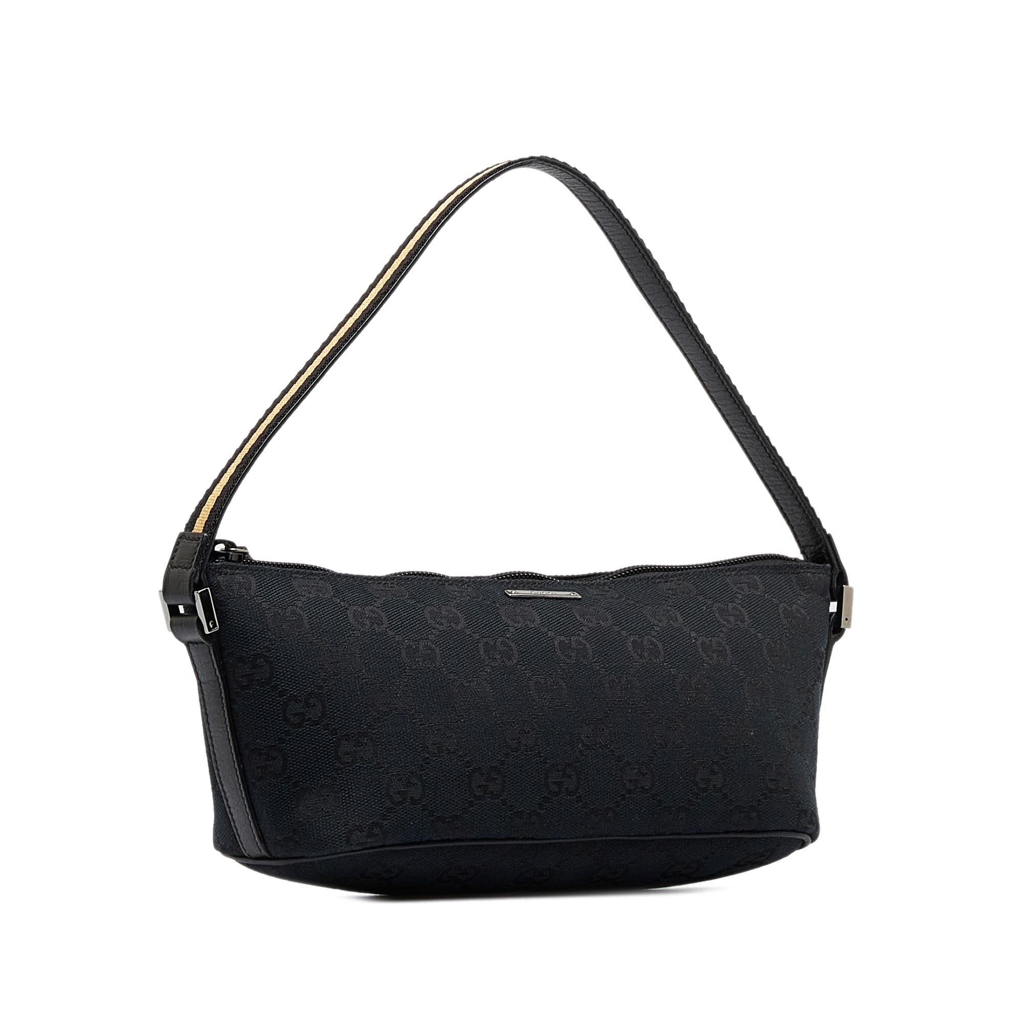 Gucci GG Canvas Web Boat Pochette (SHG-hSS1sG)