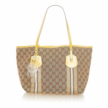Gucci GG Canvas Web Jolie Tote Bag (SHG-19361)