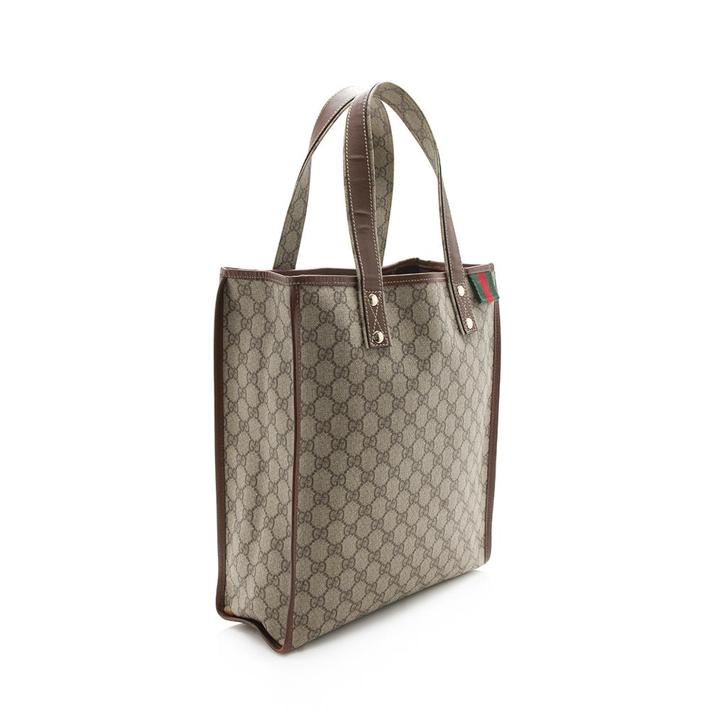 Gucci GG Canvas Web Loop N/S Shopping Tote (SHF-12766)