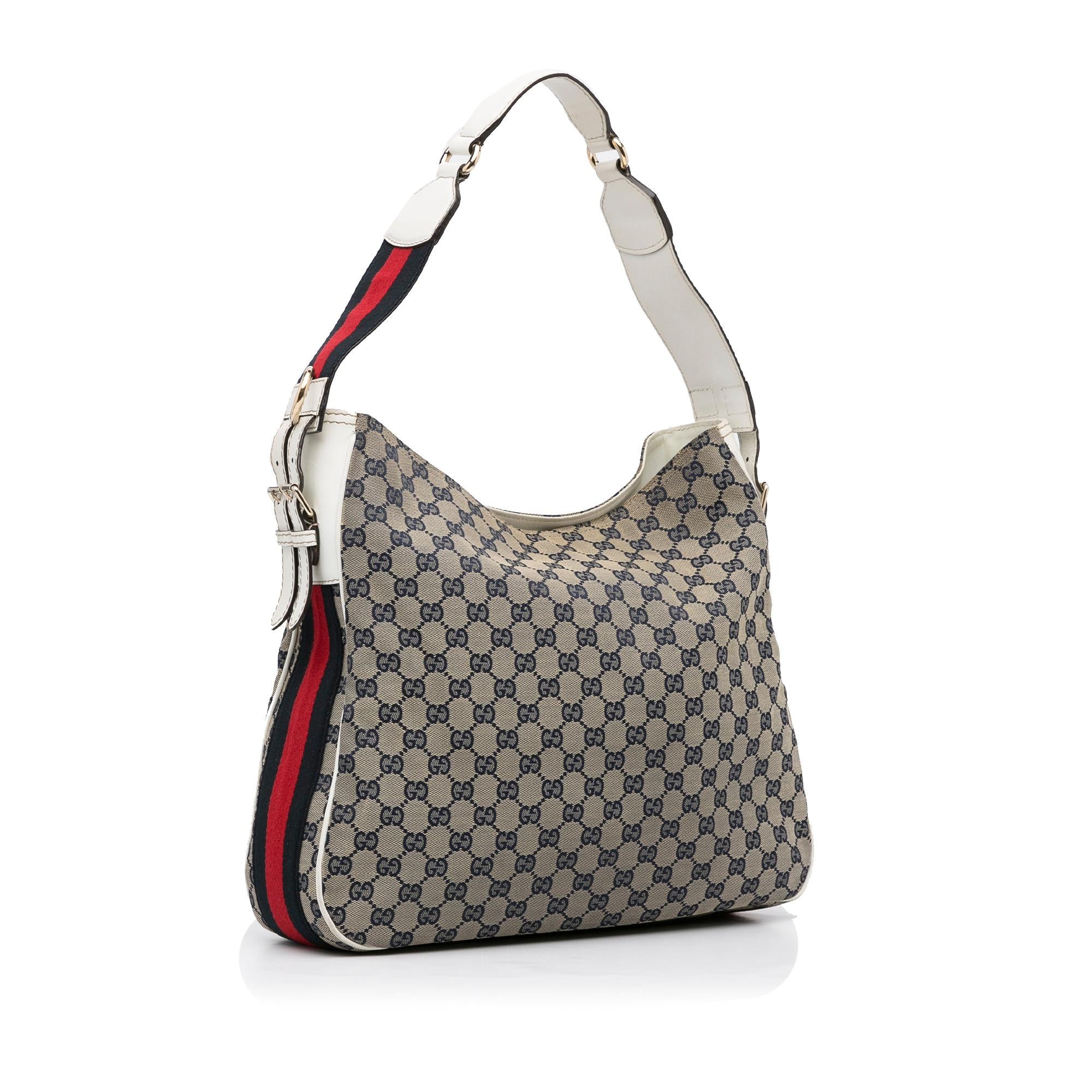 Gucci GG Canvas Web Shoulder Bag (SHG-98PH5h)