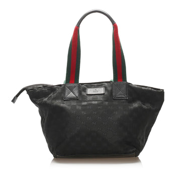 Gucci GG Canvas Web Tote Bag (SHG-15372)