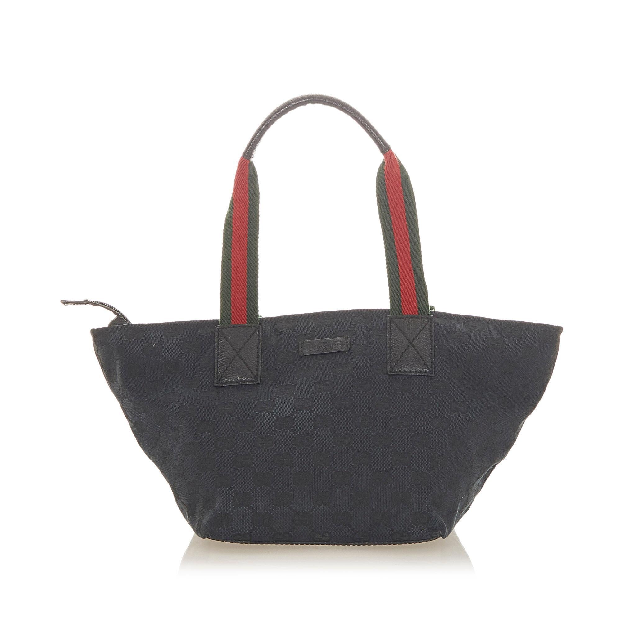Gucci GG Canvas Web Tote Bag (SHG-19720)