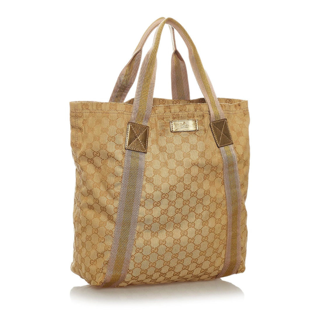 Gucci GG Canvas Web Tote Bag