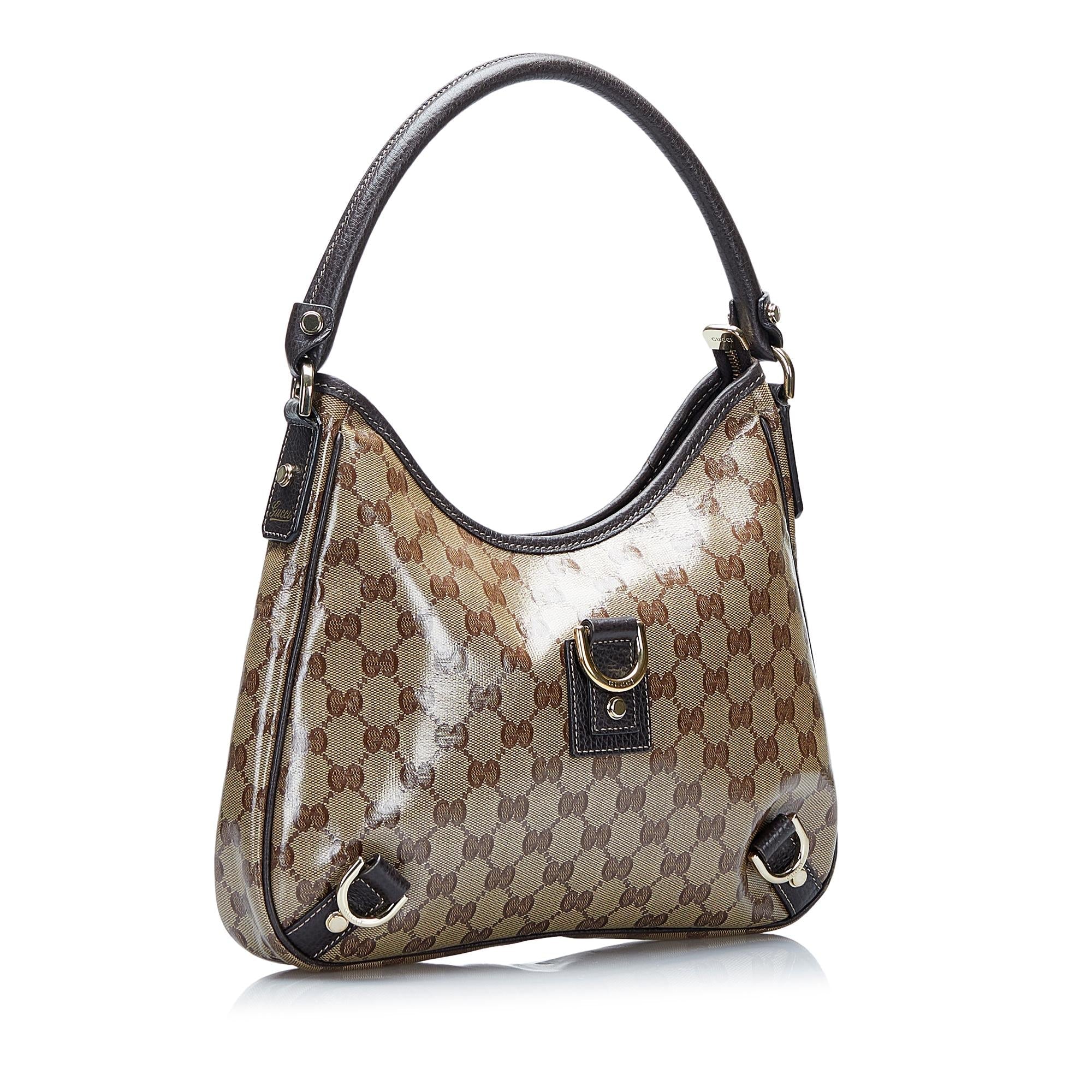 Gucci GG Crystal Abbey D-Ring Shoulder Bag (SHG-GdAetG)