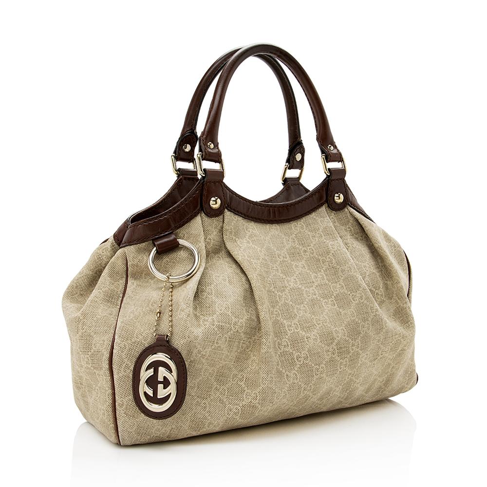 Gucci GG Denim Sukey Medium Tote (SHF-14044)