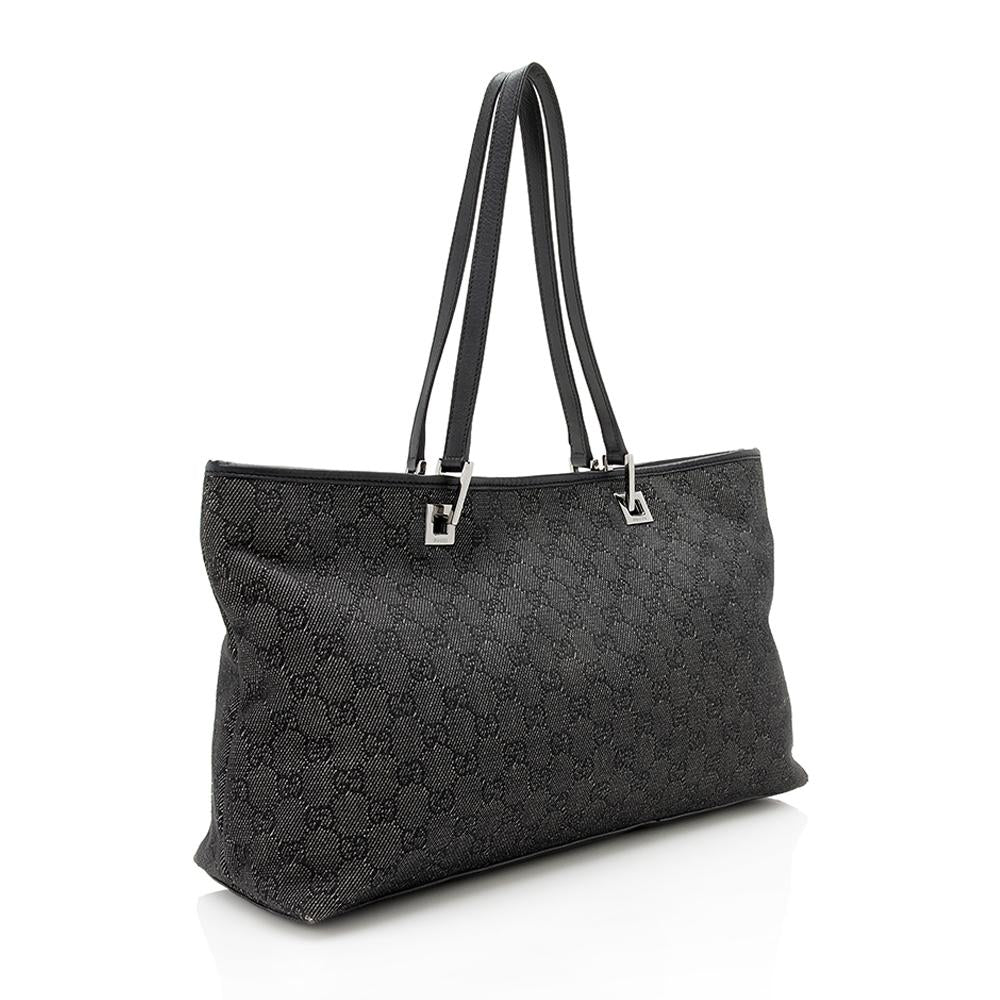 Gucci GG Denim Tote (SHF-12136)