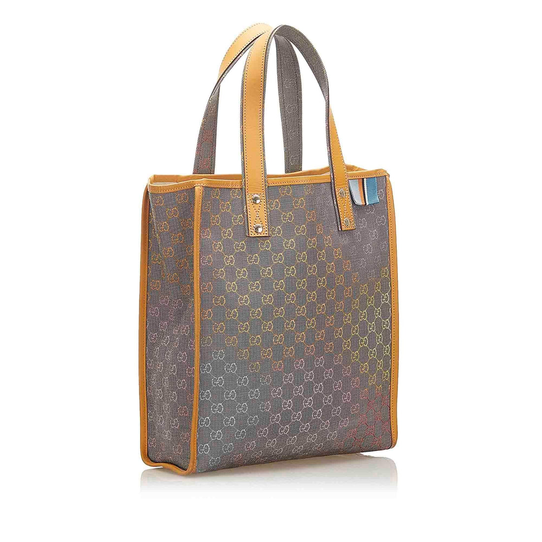 Gucci GG Denim Web Loop Tote Bag (SHG-18539)