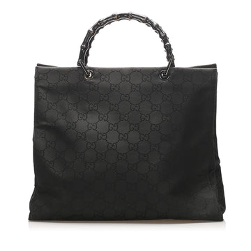 Gucci GG Nylon Bamboo Tote Bag (SHG-14885)