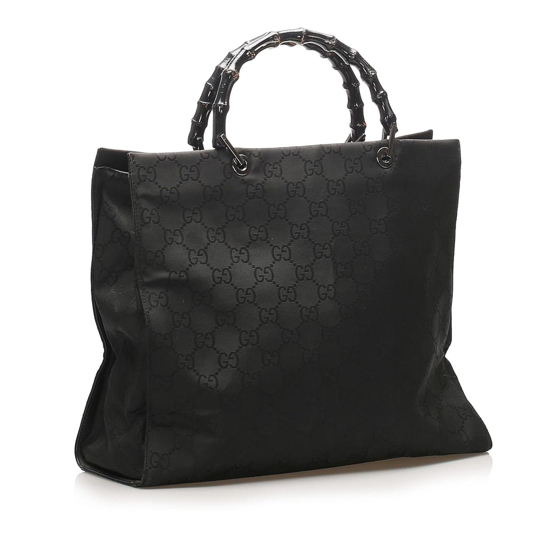 Gucci GG Nylon Bamboo Tote Bag (SHG-14885)