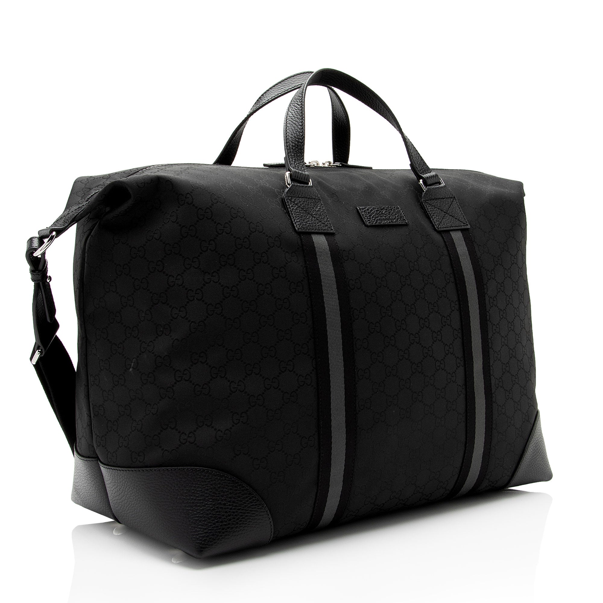 Gucci GG Nylon Travel Duffle Bag (SHF-EZRm68)