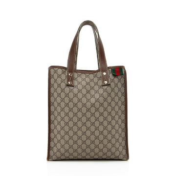 Gucci GG Plus Web Loop N/S Shopping Tote (SHF-13856)