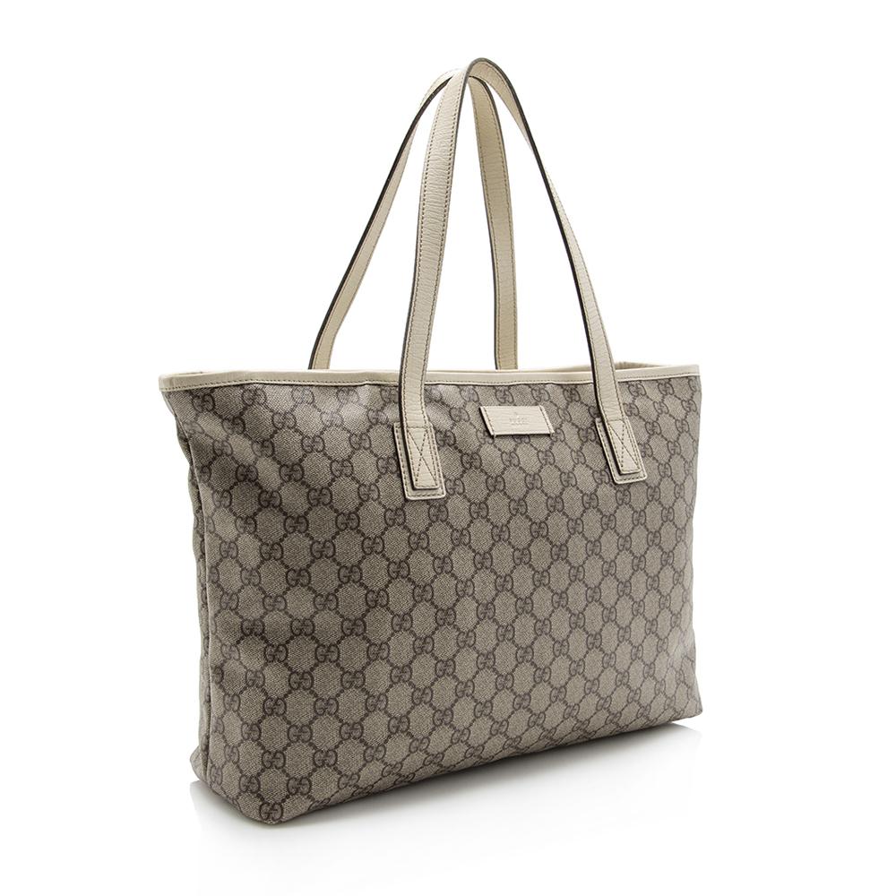 Gucci GG Supreme Classic Medium Zip Tote (SHF-14371)