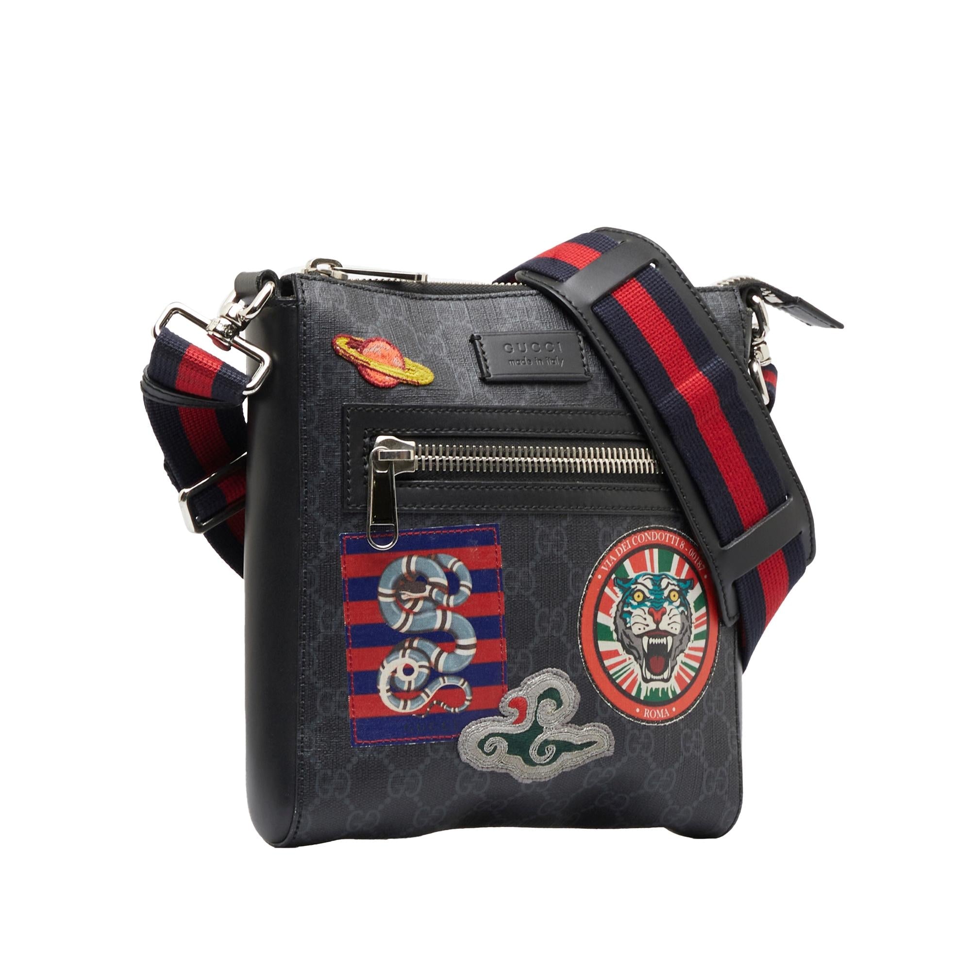 Gucci GG Supreme Night Courrier Crossbody (SHG-Qf1wvD)
