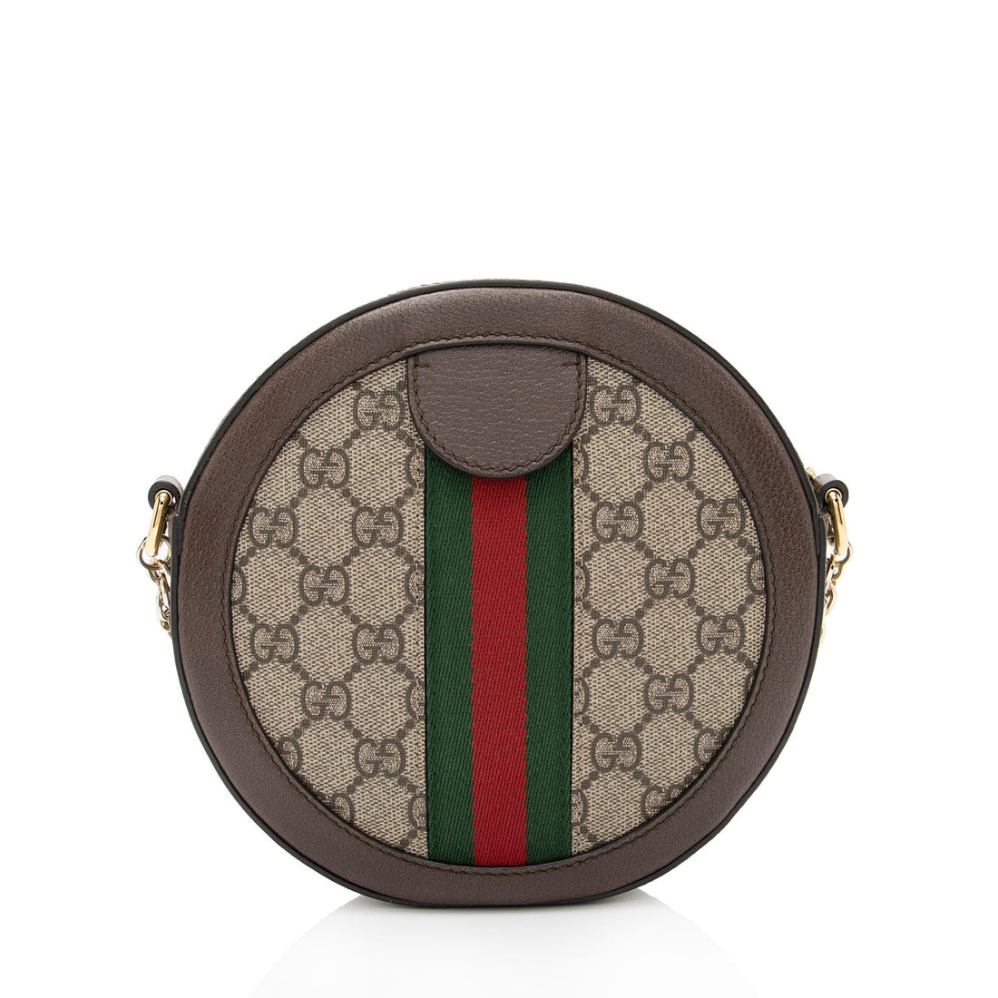Gucci GG Supreme Ophidia Round Mini Shoulder Bag (SHF-qGCul6)