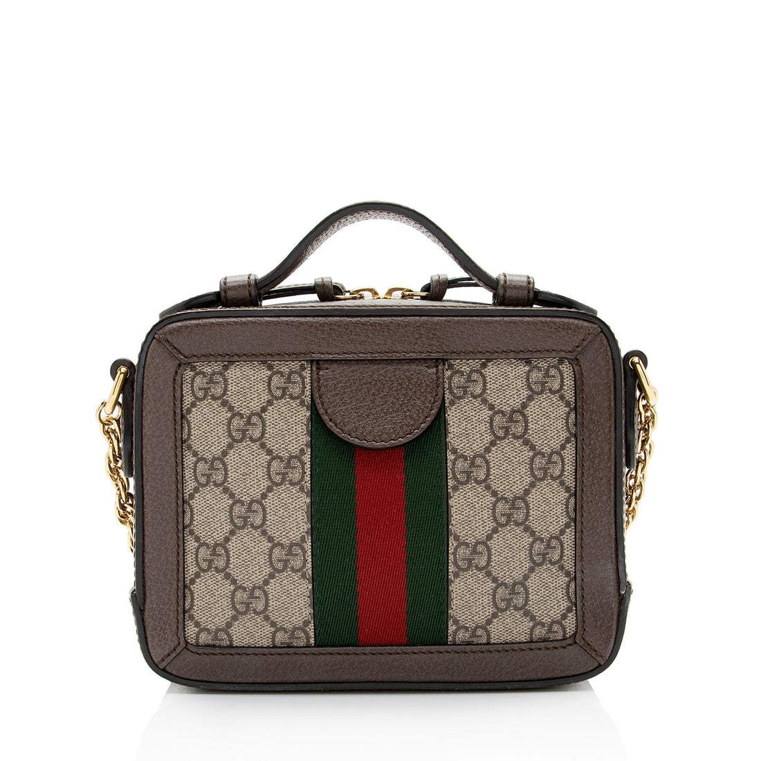 Gucci GG Supreme Ophidia Top Handle Mini Chain Shoulder Bag (SHF-bTGzbz)