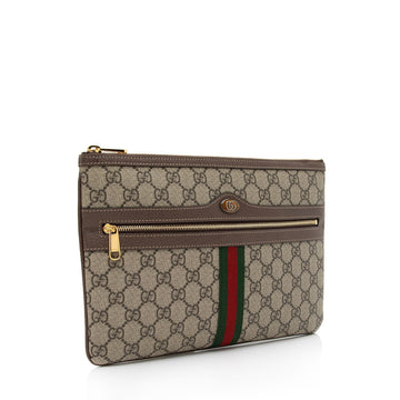 Gucci GG Supreme Ophidia Zip Pouch (SHF-KmZkGJ)