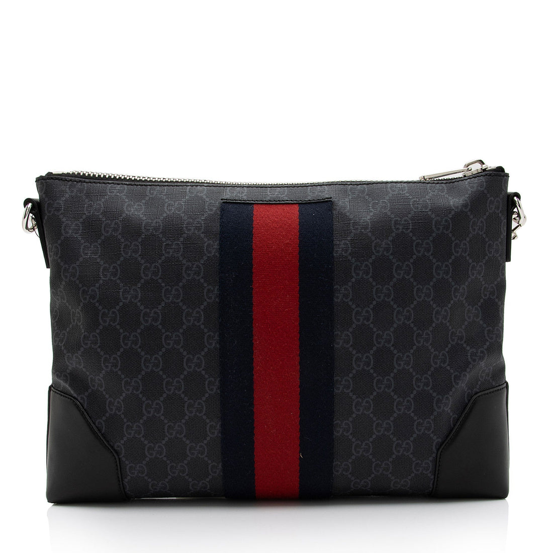 Gucci GG Supreme Web Flat Square Messenger Bag (SHF-3vvT7M)