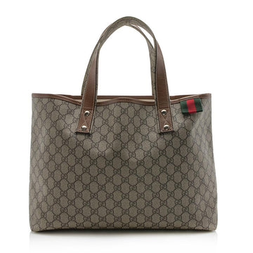 Gucci GG Supreme Web Loop E/W Shopping Tote (SHF-13023)