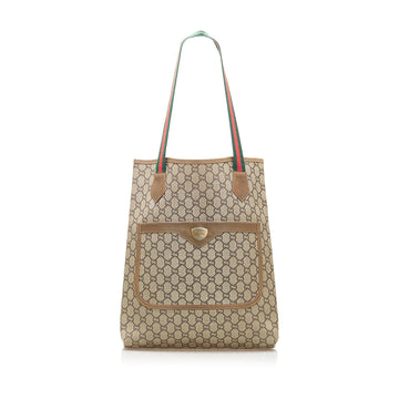 Gucci GG Supreme Web Tote Bag (SHG-16893)
