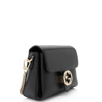 Gucci Grained Calfskin Interlocking G Small Crossbody Bag (SHF-lys74k)