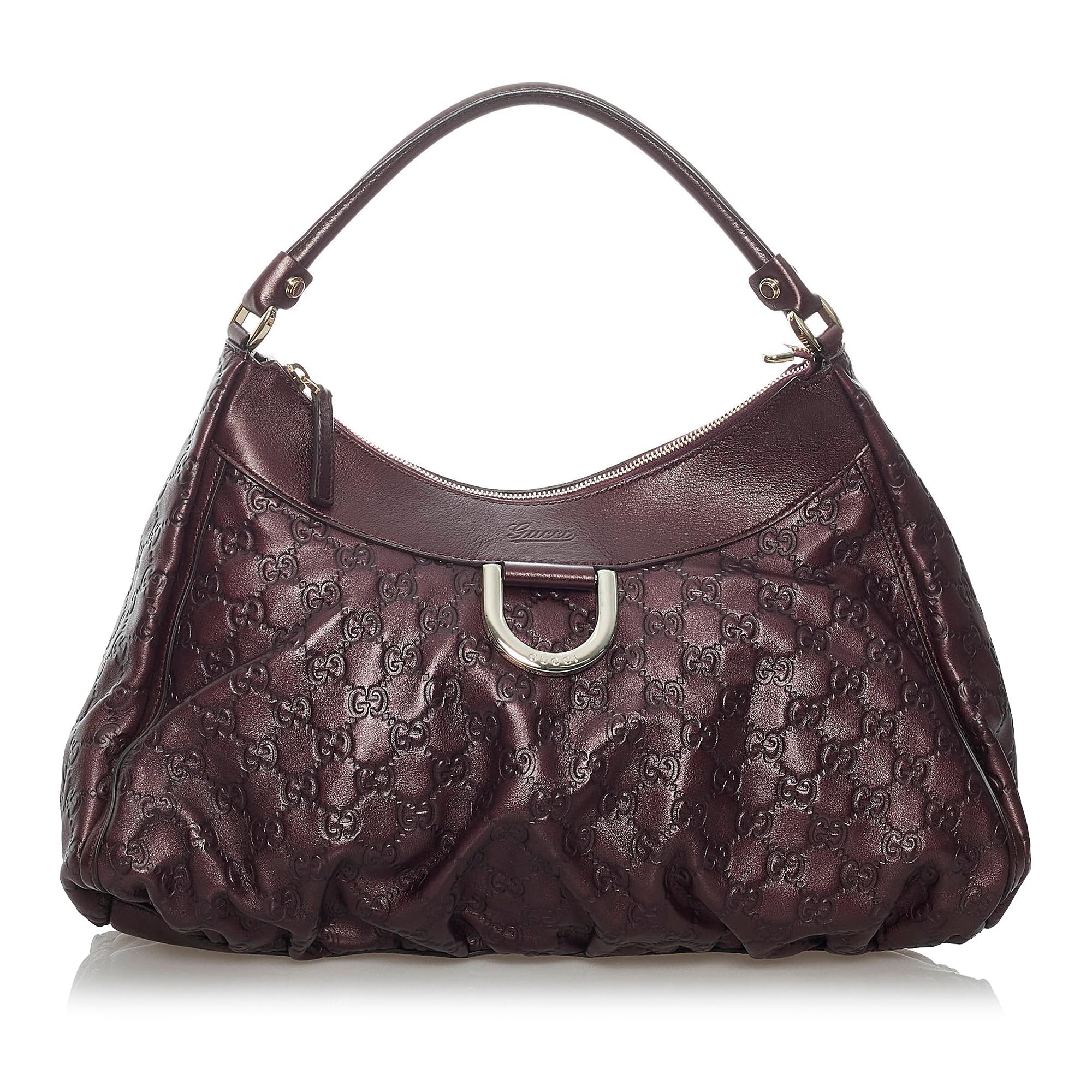 Gucci Guccissima Abbey D-Ring Shoulder Bag