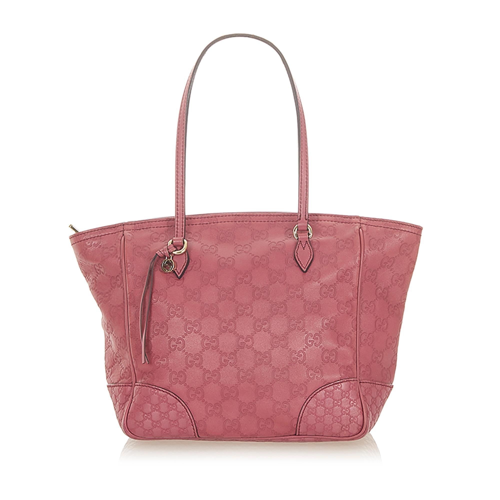 Gucci Guccissima Bree Leather Tote Bag (SHG-19167)