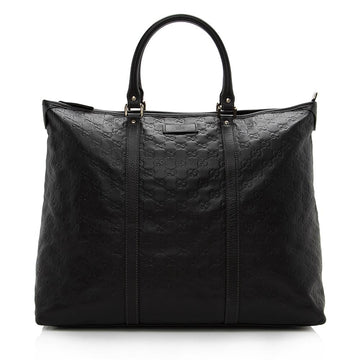 Gucci Guccissima Leather Joy Large Zip Tote (SHF-14338)