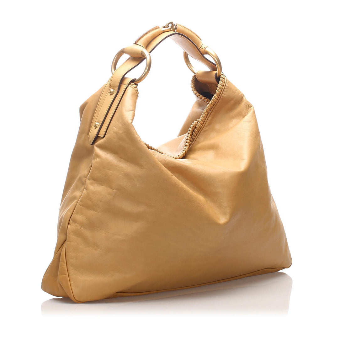 Gucci Leather Horsebit Tote (SHG-12206)