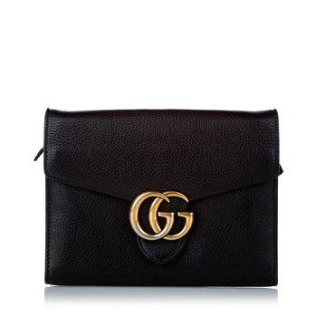 Gucci Interlocking G Chain Leather Crossbody Bag