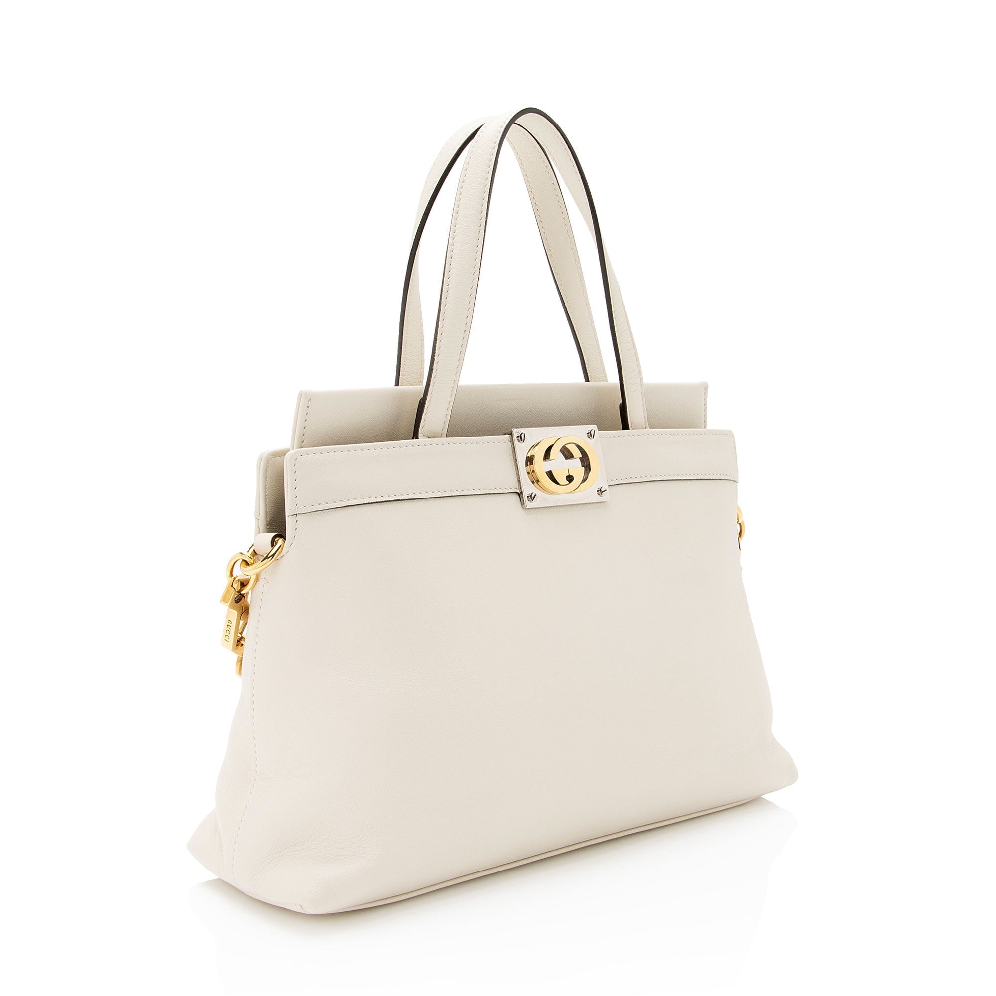 Gucci Calfskin Interlocking G Top Handle Bag (SHF-sjQV4q)