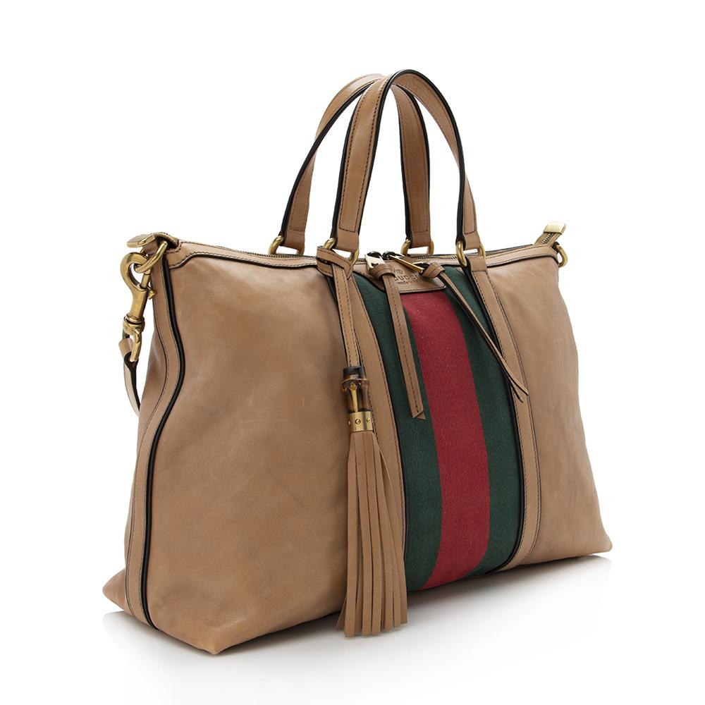 Gucci Leather Rania Tote (SHF-14458)