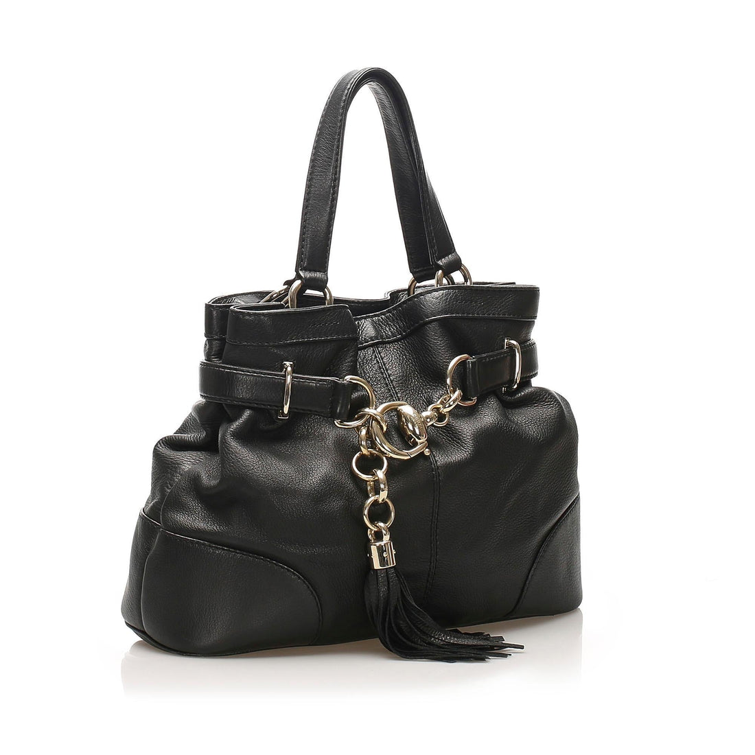 Gucci Leather Sienna Bit Tote (SHG-11428)