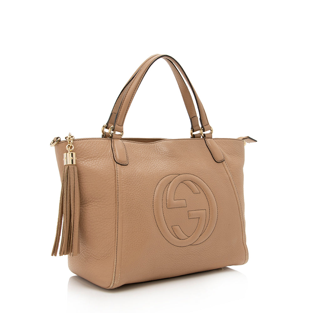 Gucci Leather Soho Top Handle Tote