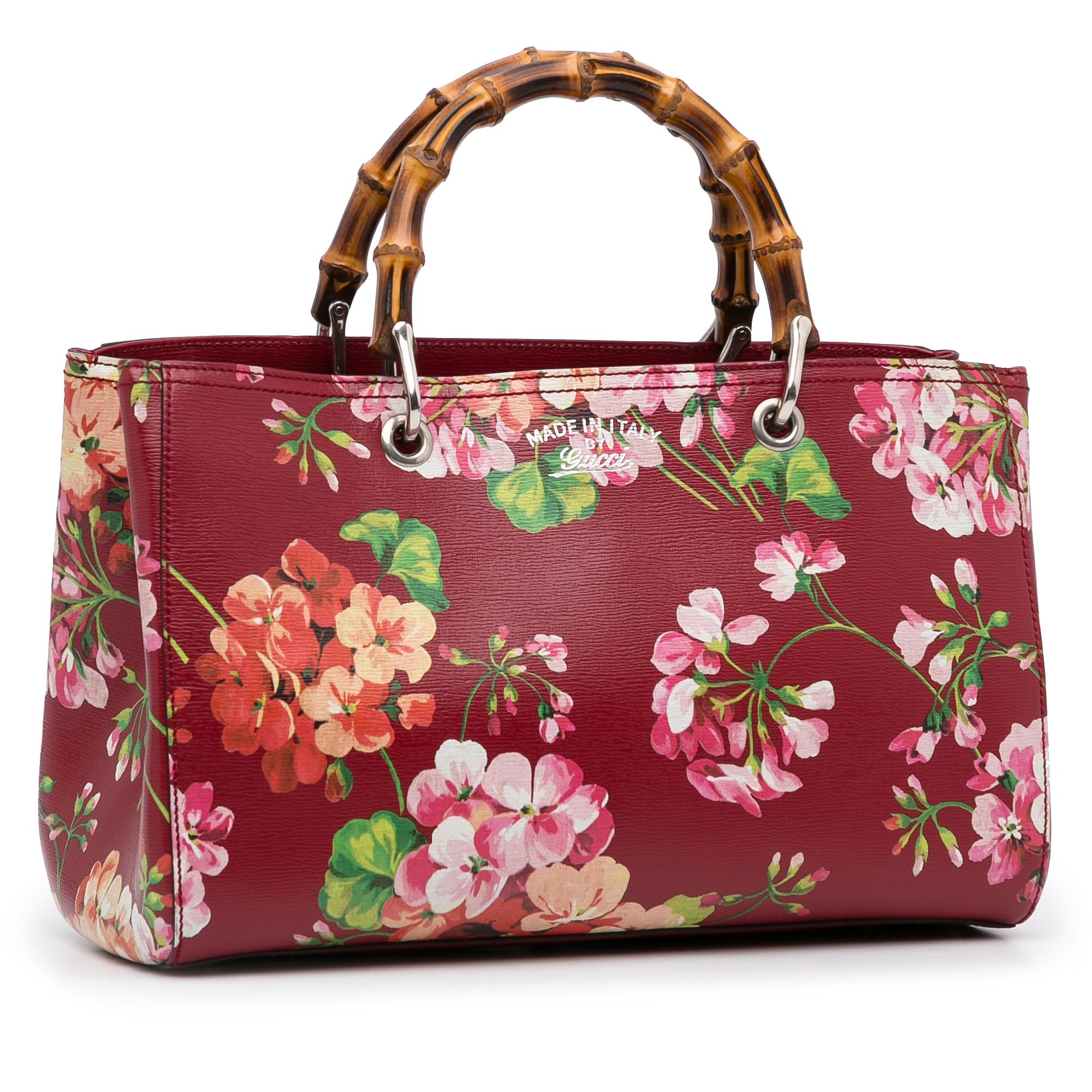 Gucci Medium Blooms Bamboo Shopper (SHG-iYBrtB)