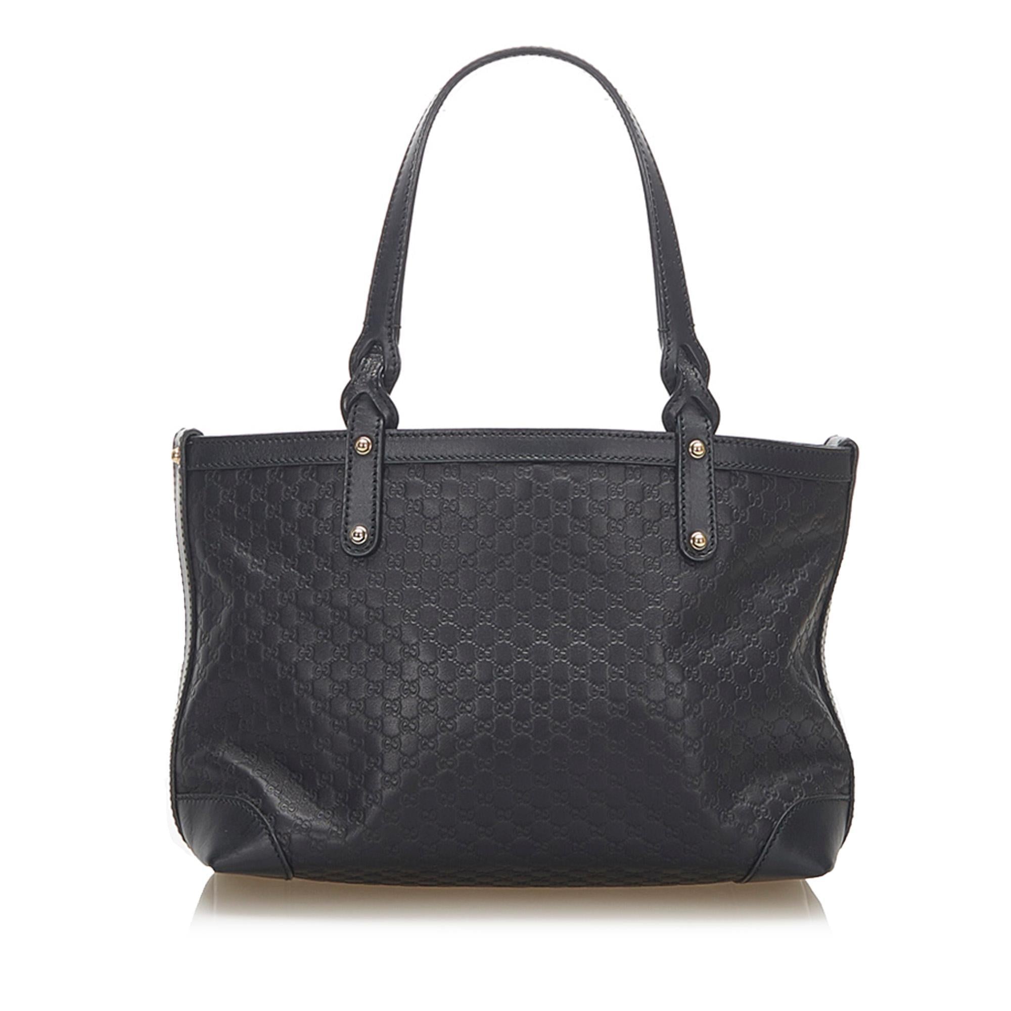 Gucci Microguccissima Craft Leather Tote Bag (SHG-18778)