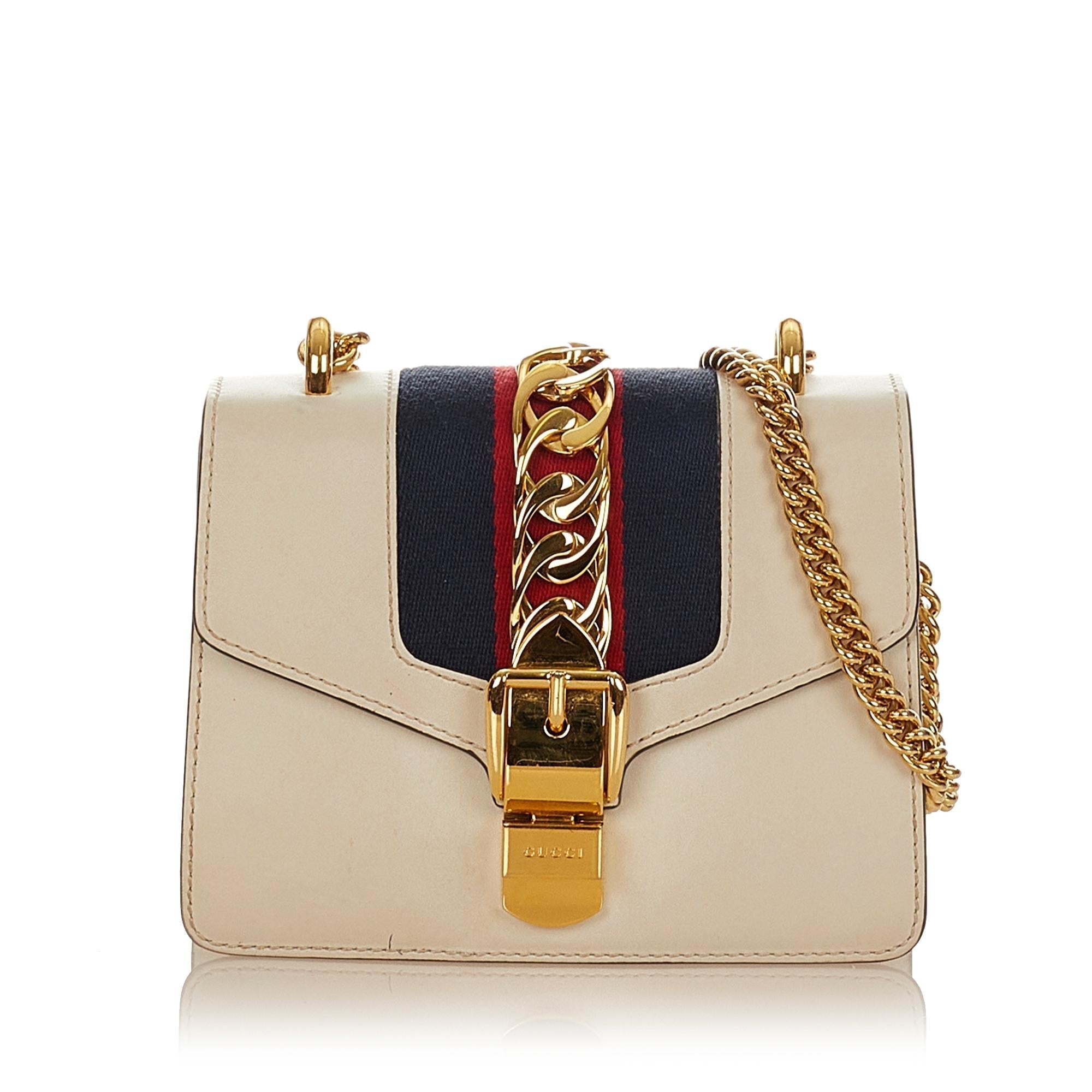 Gucci Mini Sylvie Leather Chain Shoulder Bag