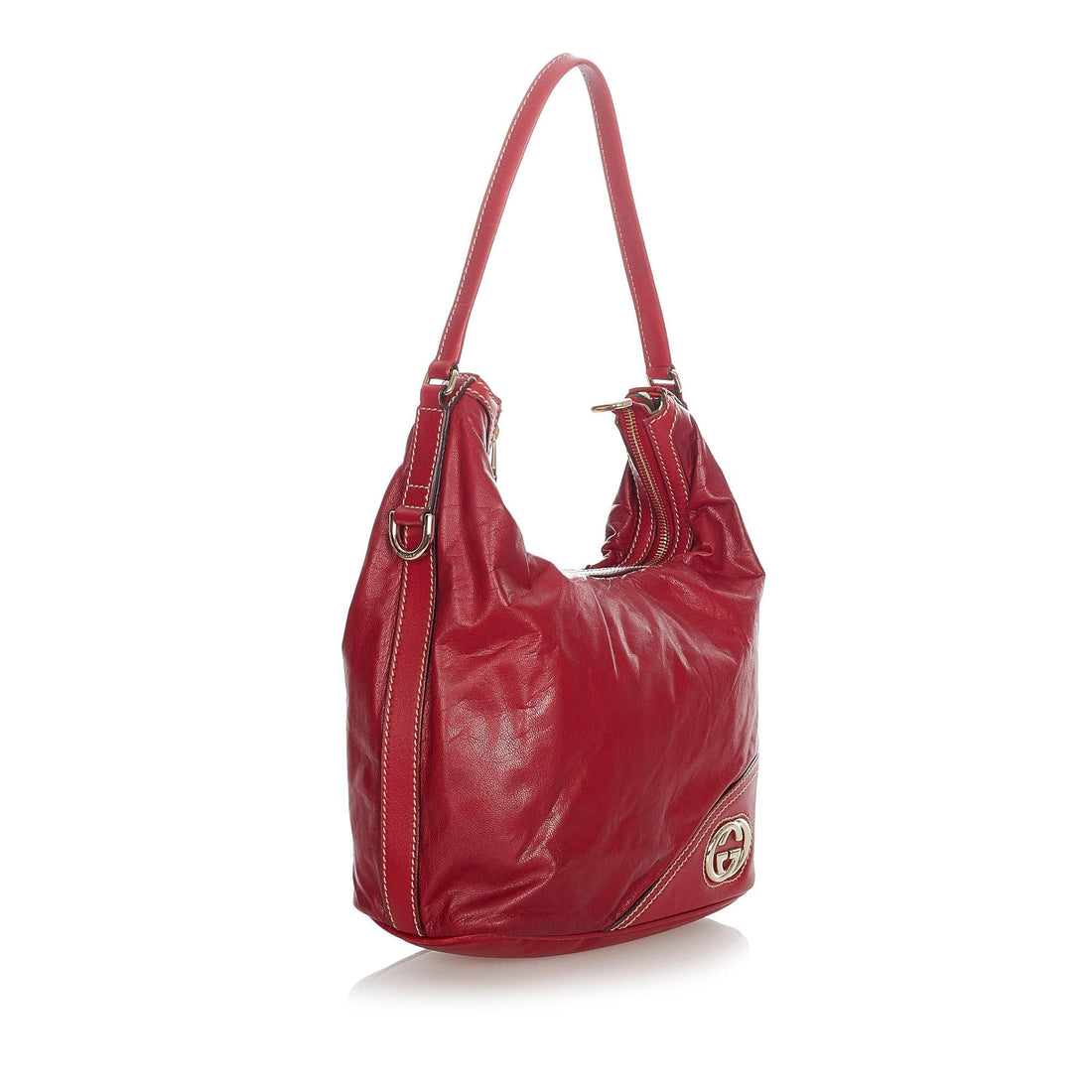 Gucci New Britt Leather Shoulder Bag