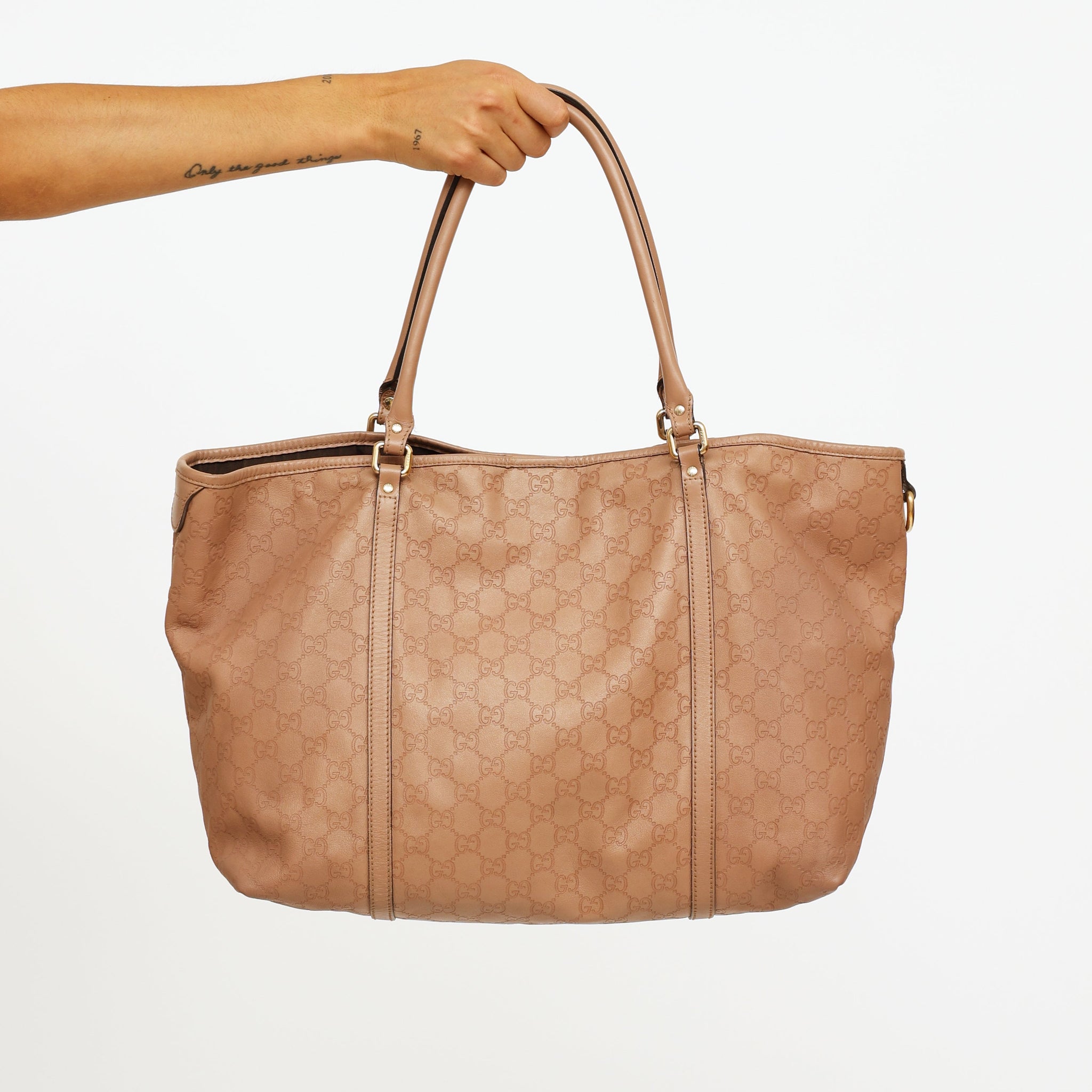 Pink Guccissima Tote Bag