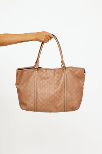 Pink Guccissima Tote Bag