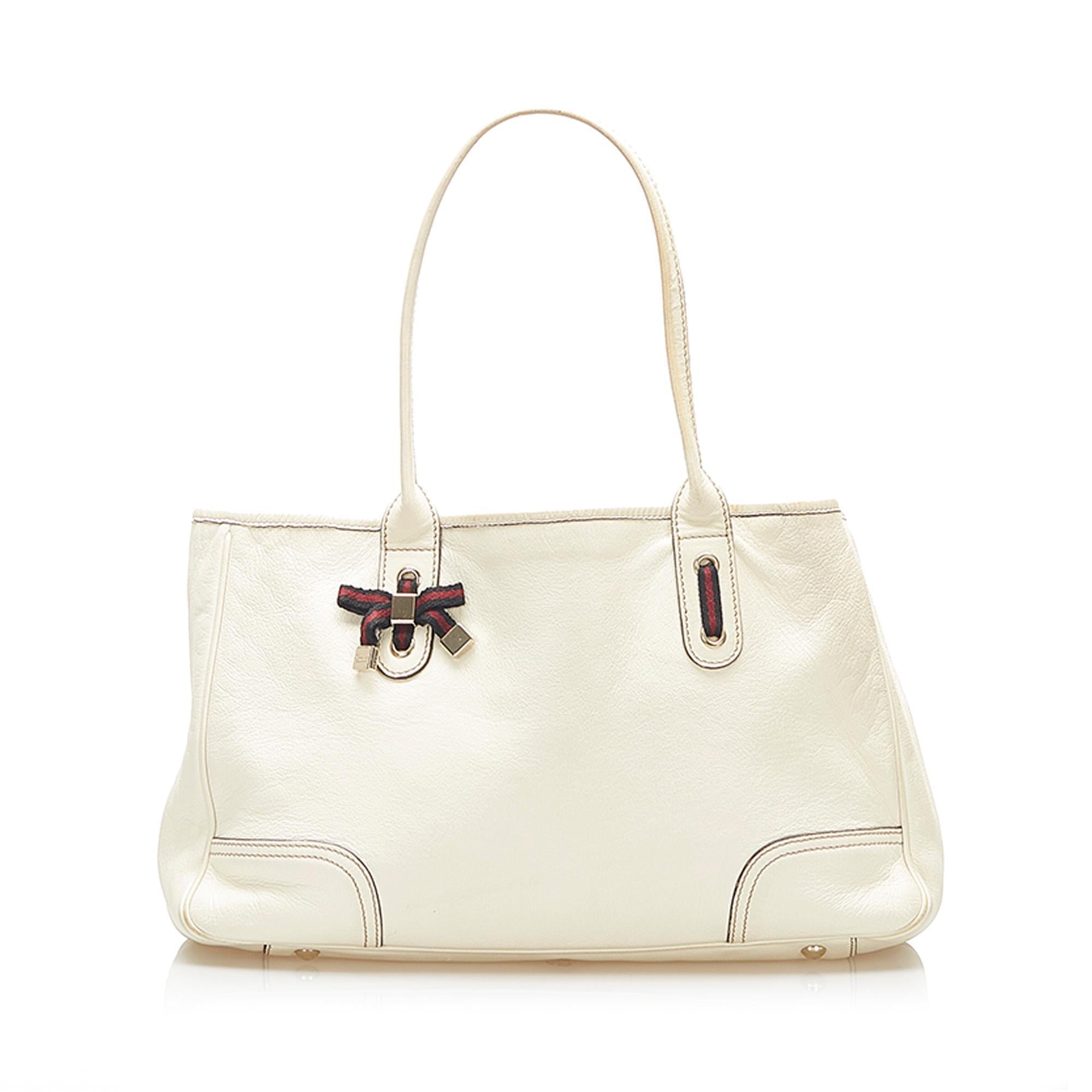 Gucci Princy Leather Tote Bag (SHG-17830)