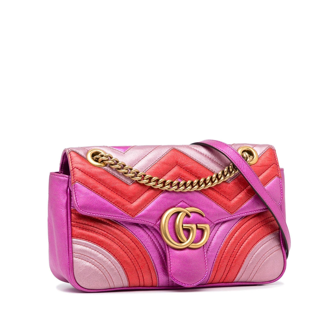 Gucci Small GG Marmont Matelasse Crossbody Bag (SHG-W03o10)