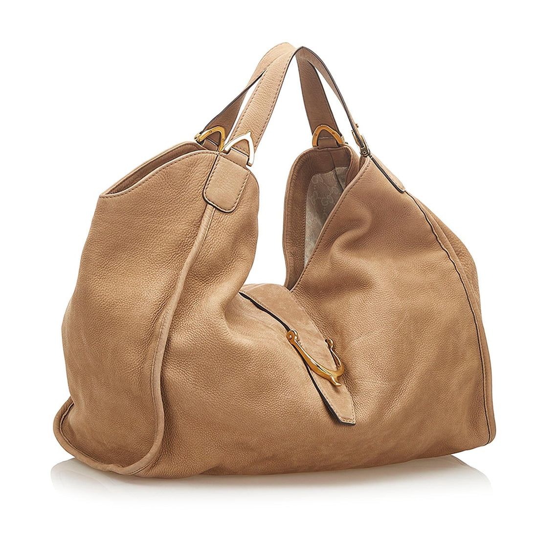 Gucci Soft Stirrup Nubuck Leather Tote Bag (SHG-18788)