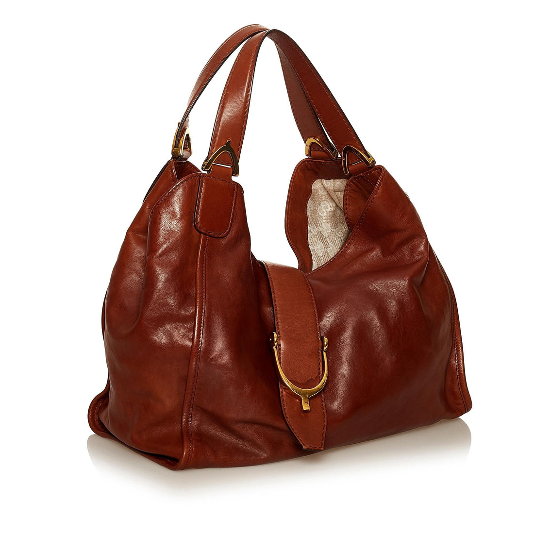 Gucci Stirrup Leather Shoulder Bag