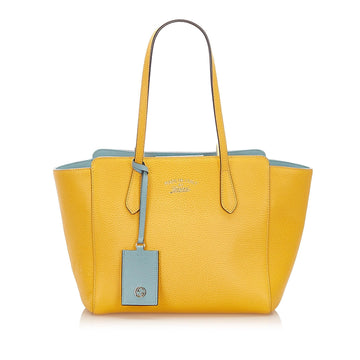Gucci Swing Leather Tote Bag (SHG-17659)