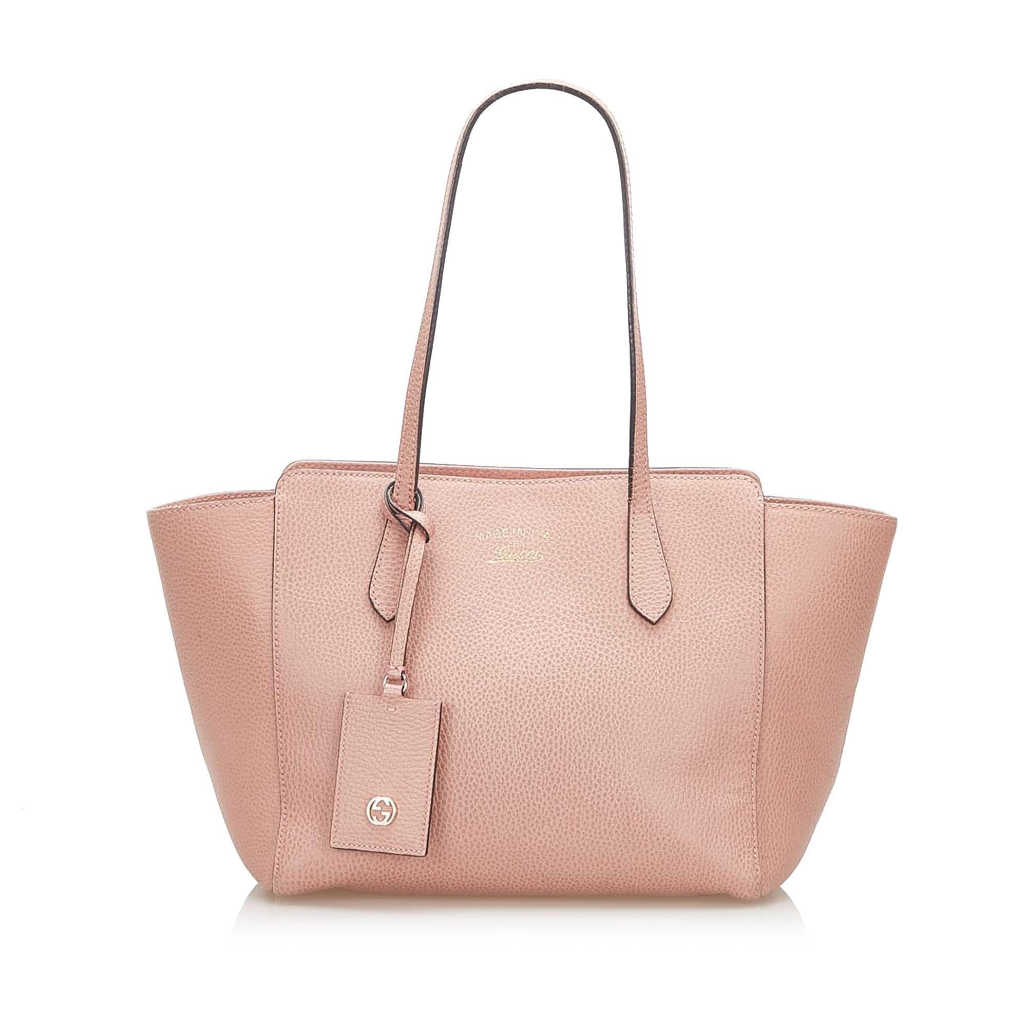 Gucci Swing Leather Tote Bag (SHG-18212)