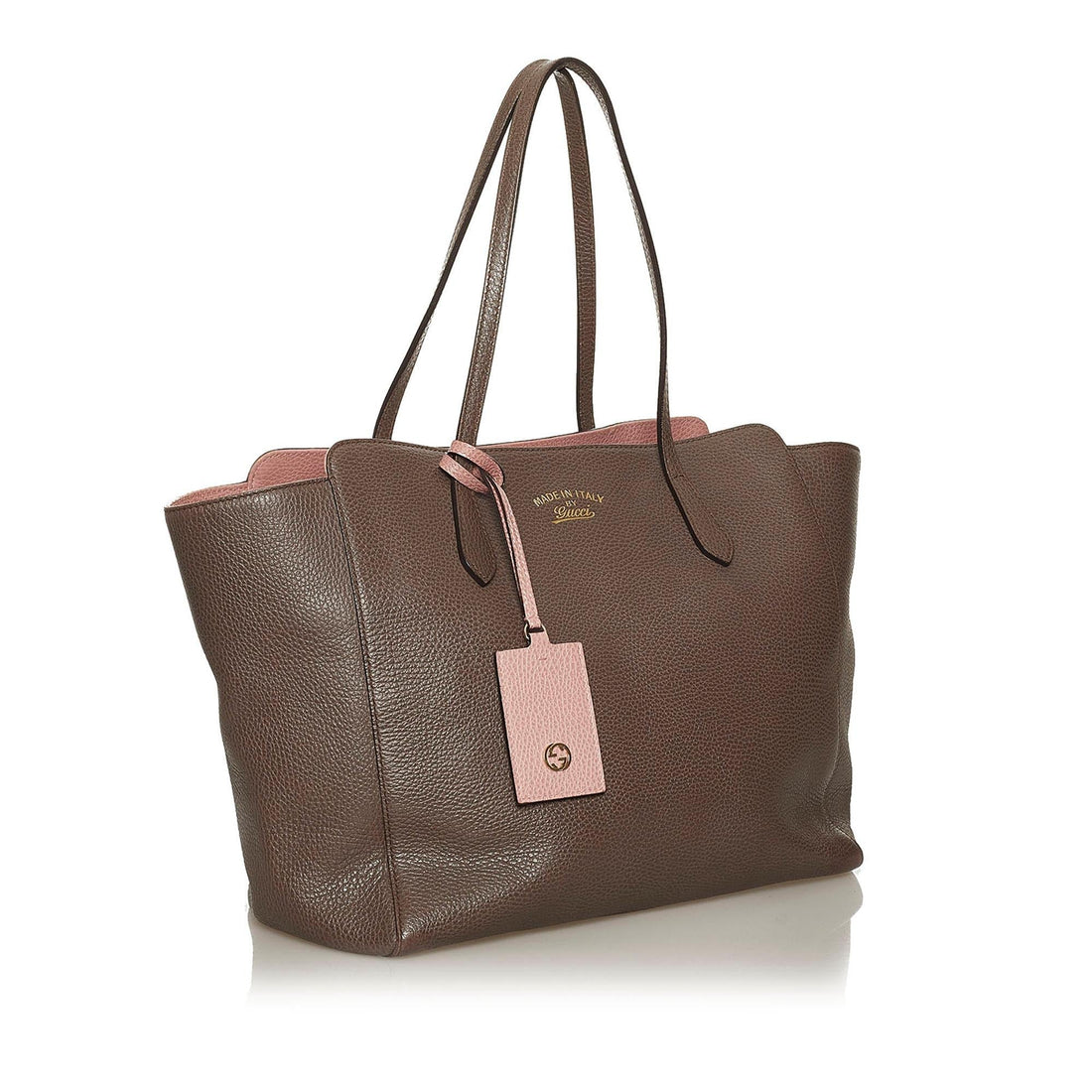 Gucci Swing Leather Tote Bag