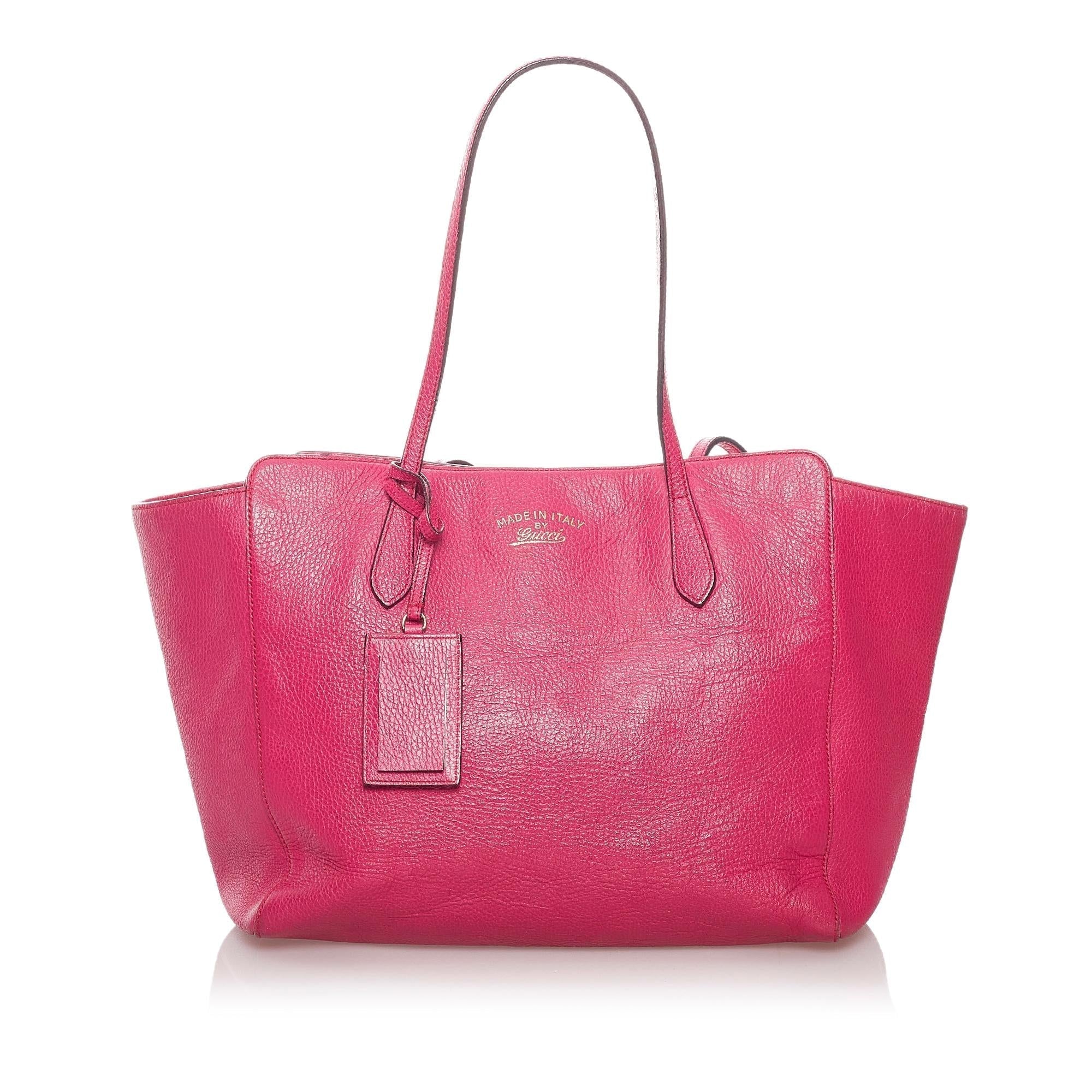 Gucci Swing Leather Tote Bag